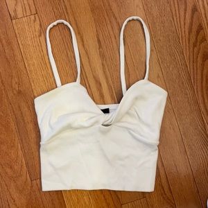 Forever 21 white crop top size S